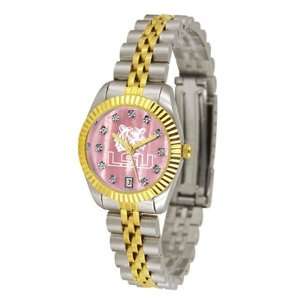   State Fightin Tigers NCAA Mother of Pearl Executive Ladies Watch