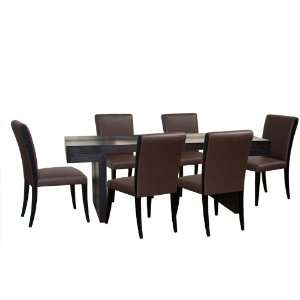  Diamond Sofa   84 Inch Rectangle Dining Table in Dark 