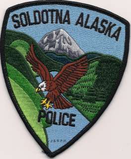 Soldotna, Alaska shoulder police patch (fire)  