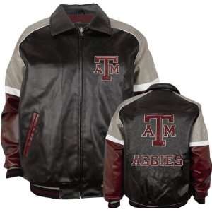    Texas A&M Aggies Varsity Faux Leather Jacket: Sports & Outdoors