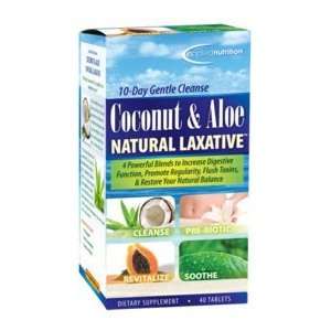   Coconut & Aloe Natural Laxative 40 Tablets