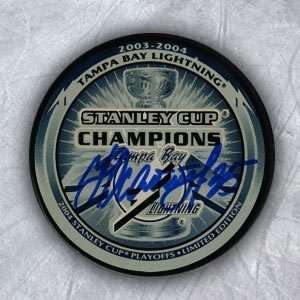  Nikolai Khabibulin Tampa Bay Lightning Autographed 2004 