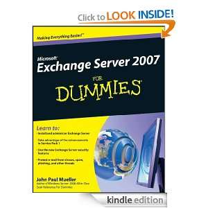 Microsoft Exchange Server 2007 For Dummies: John Paul Mueller:  