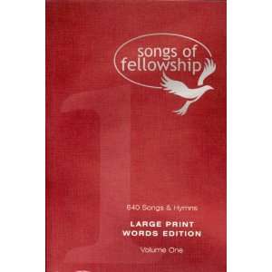   LARGE PRINT WORDS   VOLUME ONE (9780854768202) KINGSWAY MUSIC Books