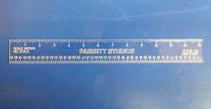 HO Scale FEET & METERS   6 transparent ruler   NEW  
