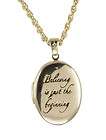 Disney Couture Tinkerbell Believing is just the beginning Locket 