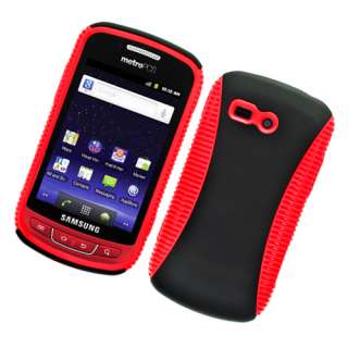For Samsung Admire/R720 HYBRID Gel/Hard Case Red/Black  