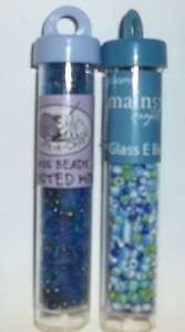 Create a Craft indigo blue frosted mix 28 grams vial or green striped 