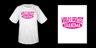Worlds Greatest Grandma T Shirt Best Grandmother Tee  