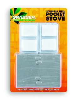 Grabber Stainless Steel Pocket Folding Stove Esbit Fuel  