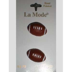  La Mode Football Buttons Arts, Crafts & Sewing