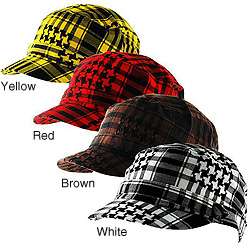 H2W Brand Plaid Mens Cadet style Hat  Overstock