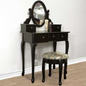   Table Set Jewelry Armoire Makeup Desk Bench Drawer