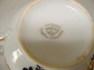   on a total of 3 Coffee/Tea Cups made by Victoria   Czechoslovakia