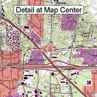USGS Topographic Quadrangle Map   Central Islip, New York (Folded 