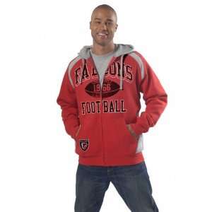  Atlanta Falcons Full Zip Fleece Hooded Sweatshirt Sports 