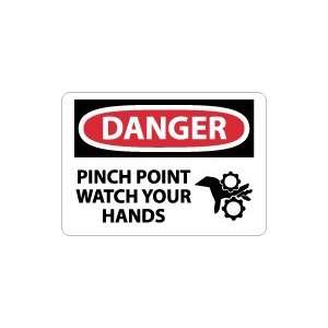   DANGER Pinch Point Watch Your Hands Safety Sign: Home Improvement