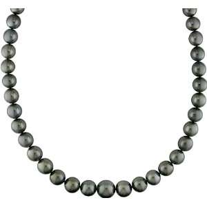  Black Tahitian Pearl and Diamond Necklace Jewelry
