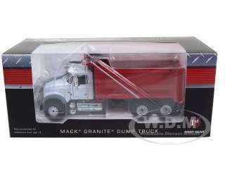 Brand new 1:50 scale diecast car model of Mack Granite MP Dump Truck 