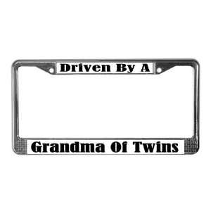  Grandma Of Twins Kids License Plate Frame by CafePress 