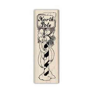  Rubber Stamp With Wood Handle, North Pole Arts, Crafts & Sewing