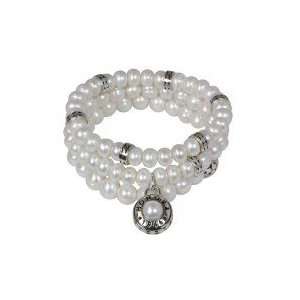    Honora Signature White Pearl Bracelets (Set of 3) Honora Jewelry