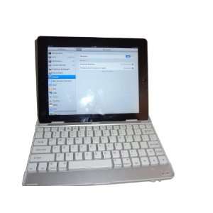  Bluetooth Wireless Keyboard Aluminum Case Cover with for iPad 
