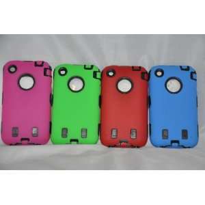  Body Armor for iPhone 3G / 3GS   4 pc Lot Red,Green,Blue 