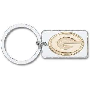   Gold Plated G on Nickel Plated Key Chain