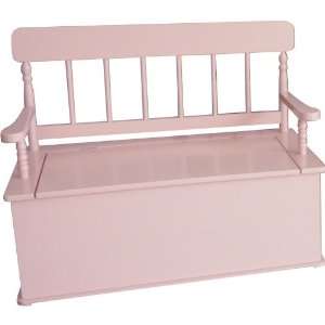  Simply Classic Pink Storage Bench: Home & Kitchen