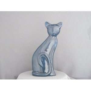  Mercedes Pottery CSL021 13 in. T x 6 in. W Cat Sculptures 