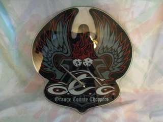 Orange County Choppers Motorcycle Glass Clock L@@K  