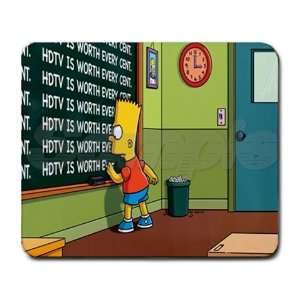 Simpsons Large Rectangular Mouse Pad   9.25 x 7.75 Mouse Mat   Deluxe 