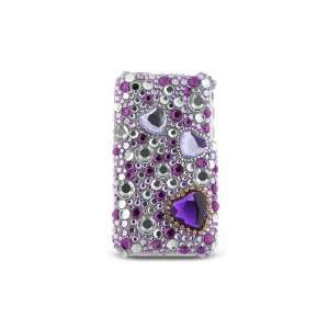 Full Heart Crystal Diamond Style Snap on Hard Protective Case Skin For 