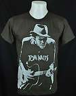 Tom Waits Retro Rock Dark Grey Tee T Shirt Size S