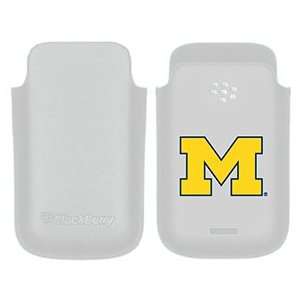 University of Michigan M on BlackBerry Leather Pocket Case 