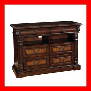   Wood Cherry Brown TV Stand Media Center Living Room Furniture  