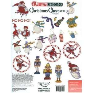  Embroidery Machine Designs CD CHRISTMAS CHEER by INGRID 