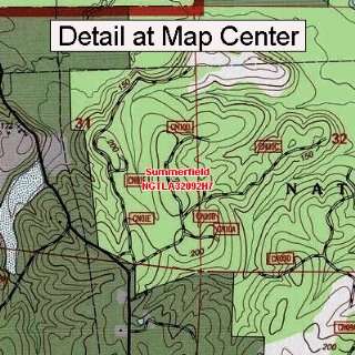  USGS Topographic Quadrangle Map   Summerfield, Louisiana 