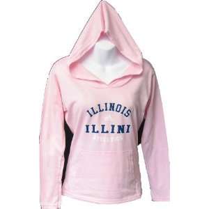  Womens Illinois Fighting Illini Spirit Squad L/S Pink 