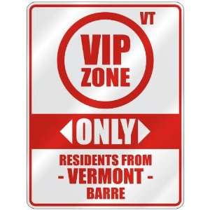   RESIDENTS FROM BARRE  PARKING SIGN USA CITY VERMONT
