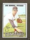 1967 Topps #291 Jim Hannan Washington Senators N MINT+