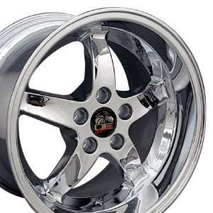 Cobra R Deep Dish Style Wheels Fits Mustang (R)   Chrome17x9 /17x10.5 
