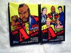 1983 THE A TEAM 2 Unopened Packs Topps mr.t,peppard