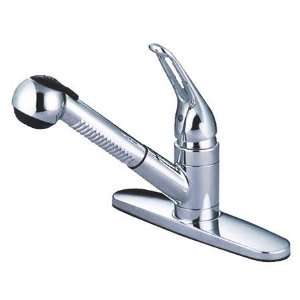   Brass PKB701SP single handle pull out kitchen faucet: Home Improvement