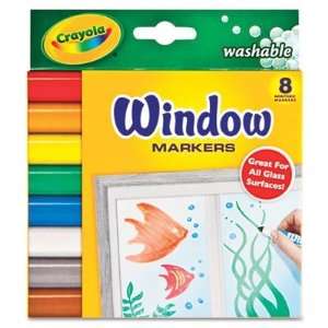 Crayola Window FX 8 Count Washable Markers  Toys & Games  