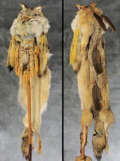 Native American Coyote Shaman Headdress  
