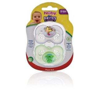  Nuby Brites Butterfly Shield Pacifier, 0 6 Months Explore 