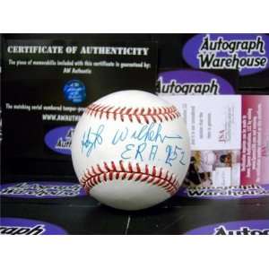 Hoyt Wilhelm Autographed/Hand Signed MLB Baseball inscribed ERA 2.52 