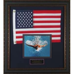 2008 Olympic Gold Medalist Michael Phelps signed collage  